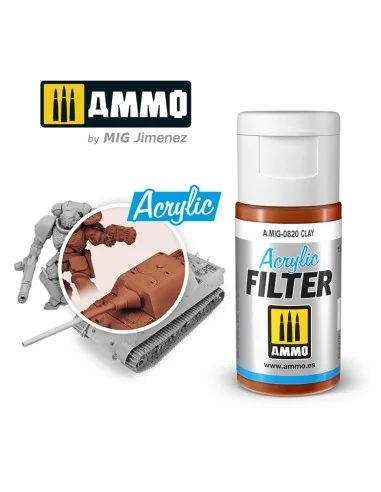 ACRYLIC FILTER Clay - AMMO by MIG Jimenez A.MIG-0820