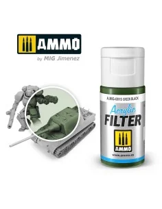ACRYLIC FILTER Green Black - AMMO by MIG Jimenez A.MIG-0815 2