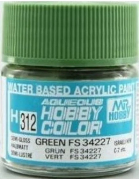 Mr Hobby -Gunze Aqueous Hobby Colors (10 ml) Green FS 34227 - Mr Ho...