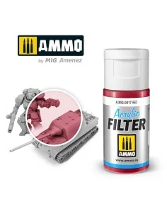 ACRYLIC FILTER Red - AMMO by MIG Jimenez A.MIG-0817 2