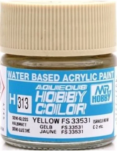 Mr Hobby -Gunze Aqueous Hobby Colors (10 ml) Yellow FS 33531 - Mr H...