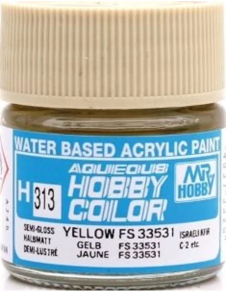 Mr Hobby -Gunze Aqueous Hobby Colors (10 ml) Yellow FS 33531 - Mr H...