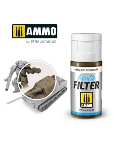 ACRYLIC FILTER Medium Brown - AMMO by MIG Jimenez A.MIG-0823 2