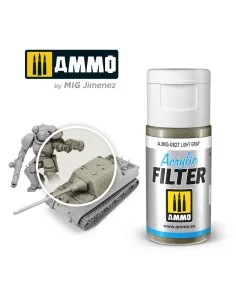 ACRYLIC FILTER Light Gray - AMMO by MIG Jimenez A.MIG-0827 2