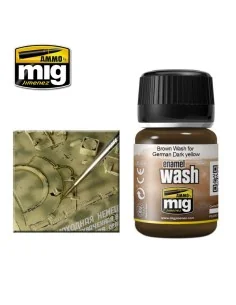 Brown WASH for German Dark Yellow - AMMO by MIG Jimenez A.MIG-1000