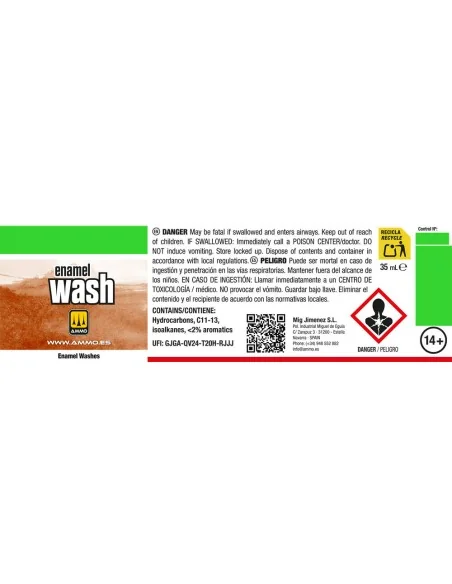 Brown WASH for German Dark Yellow - AMMO by MIG Jimenez A.MIG-1000