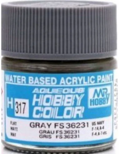 Mr Hobby -Gunze Aqueous Hobby Colors (10 ml) Gray FS 36231 - Mr Hob...