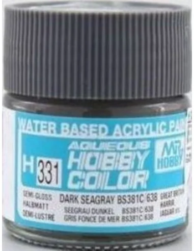 Mr Hobby -Gunze Aqueous Hobby Colors (10 ml) Dark Seagray BS381C/63...