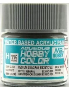 Mr Hobby -Gunze Aqueous Hobby Colors (10 ml) Medium Seagray BS381C/...