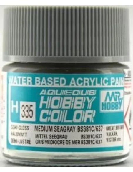 Mr Hobby -Gunze Aqueous Hobby Colors (10 ml) Medium Seagray BS381C/...