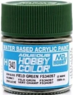 Mr Hobby -Gunze Aqueous Hobby Colors (10 ml) Field Green FS34097 - ...