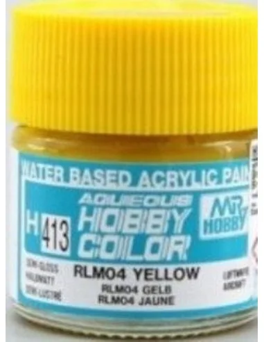 Mr Hobby -Gunze Aqueous Hobby Colors (10 ml) RLM04 Yellow - Mr Hobb...