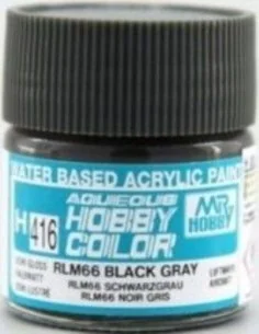 Mr Hobby -Gunze Aqueous Hobby Colors (10 ml) RLM66 Black Gray - Mr ...