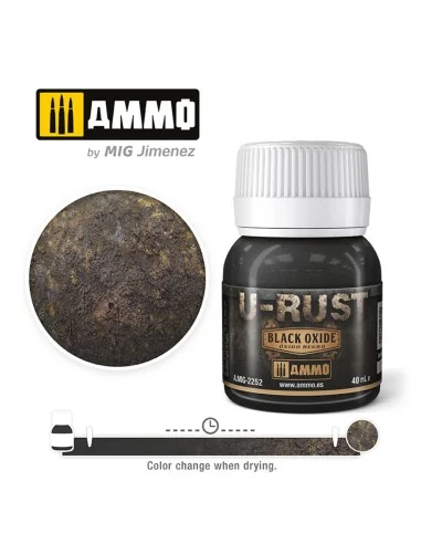 U-RUST Black Oxide (40mL) - AMMO by MIG Jimenez A.MIG-2252