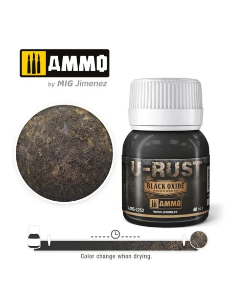 U-RUST Black Oxide (40mL) - AMMO by MIG Jimenez A.MIG-2252
