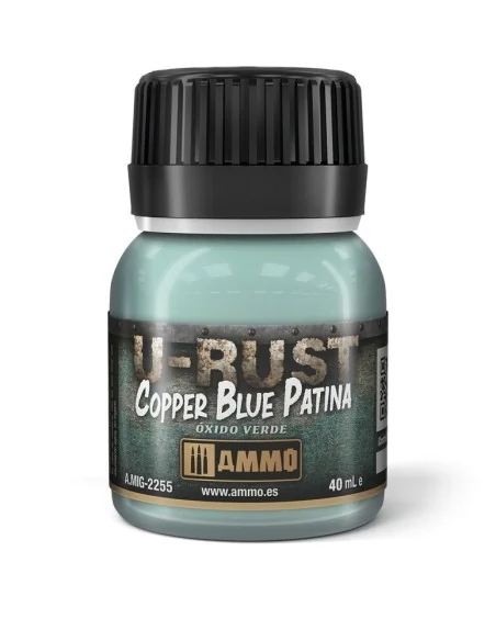 U-RUST Copper Blue Patina (40mL) - AMMO by MIG Jimenez A.MIG-2255