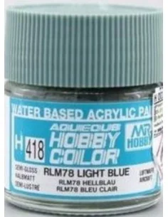 Mr Hobby -Gunze Aqueous Hobby Colors (10 ml) RLM78 Light Blue - Mr ...