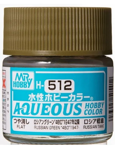 Mr Hobby -Gunze Aqueous Hobby Colors (10 ml) Russian Green "4BO" 19...