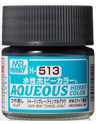 Mr Hobby -Gunze Aqueous Hobby Colors (10 ml) Dark Gray "Dunkelgrau ...