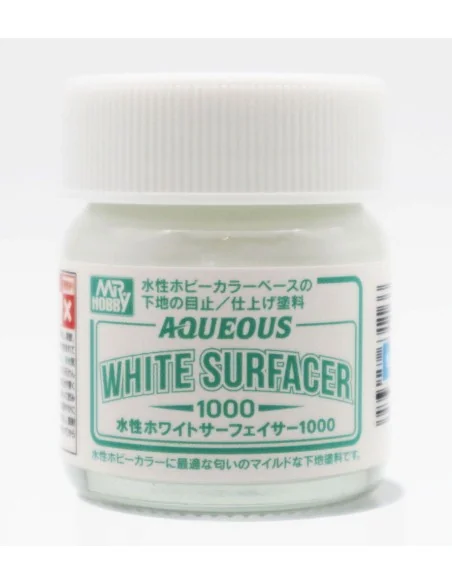 Mr Hobby -Gunze Aqueous White Surfacer 1000 40ml - Mr Hobby - Gunze...