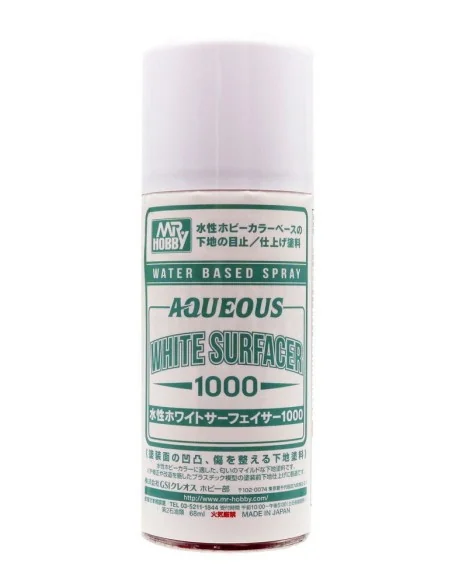 Mr Hobby -Gunze Aqueous White Surfacer 1000 Spray - Mr Hobby - Gunz...