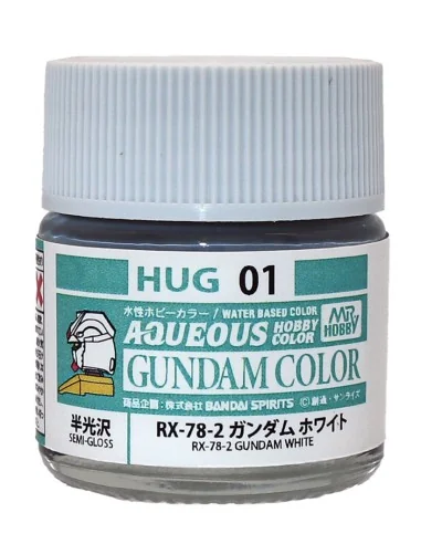 AQUEOUS GUNDAM COLOR (10ml) RX-78-2 GUNDAM WHITE - Mr Hobby - Gunze...