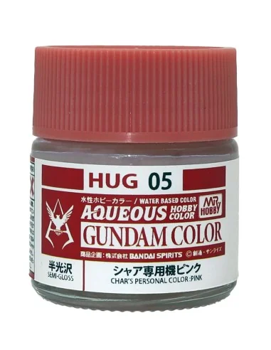 Mr Hobby -Gunze AQUEOUS GUNDAM COLOR (10ml) PINK FOR CHAR AZNABLE -...