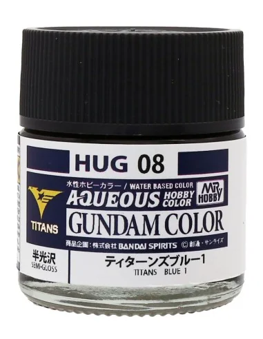 Mr Hobby -Gunze AQUEOUS GUNDAM COLOR (10ml) TITANS BLUE 1 - Mr Hobb...