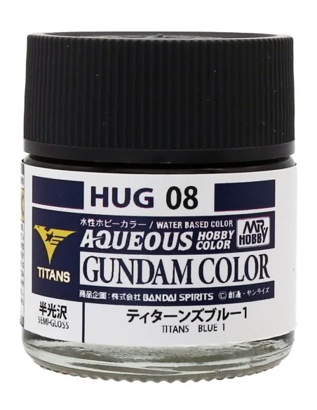 Mr Hobby -Gunze AQUEOUS GUNDAM COLOR (10ml) TITANS BLUE 1 - Mr Hobb...
