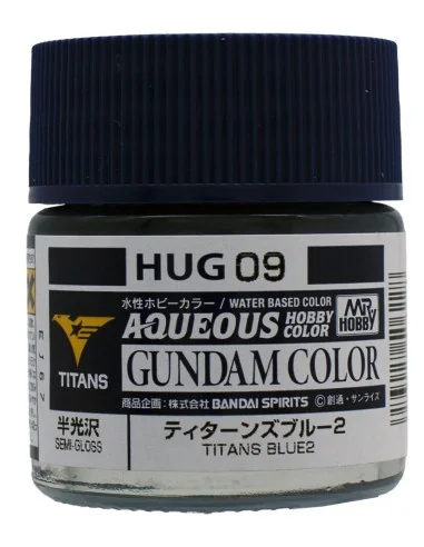 Mr Hobby -Gunze AQUEOUS GUNDAM COLOR (10ml) TITANS BLUE 2 - Mr Hobb...