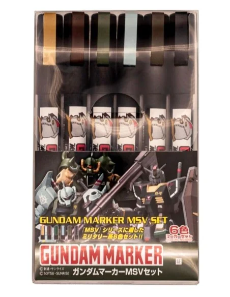 Mr Hobby -Gunze Gundam Marker MSV Set - Mr Hobby - Gunze GMS-127