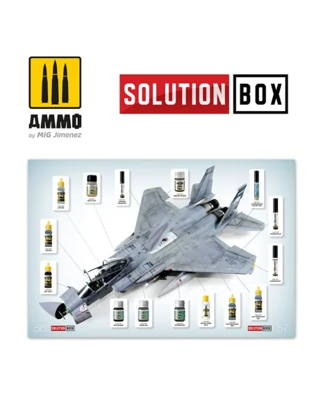 SOLUTION BOOK 06 - How to Paint USAF Navy Grey Fighters (English, C...