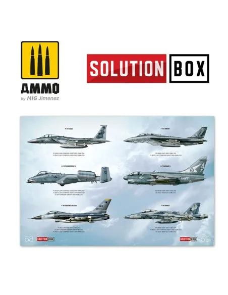 SOLUTION BOOK 06 - How to Paint USAF Navy Grey Fighters (English, C...