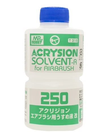 Mr Hobby -Gunze Acrysion Solvent - R for Airbrush (250 ml) - Mr Hob...