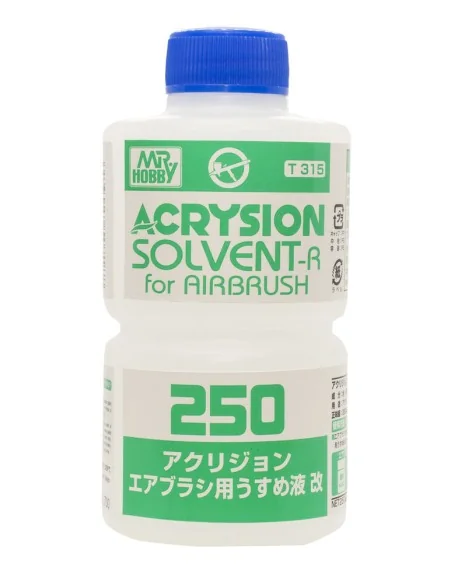 Mr Hobby -Gunze Acrysion Solvent - R for Airbrush (250 ml) - Mr Hob...
