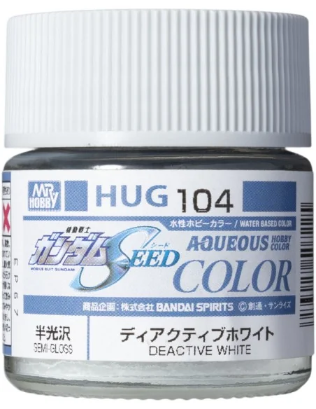 Mr Hobby -Gunze AQUEOUS GUNDAM COLOR (10ml) DEACTIVE WHITE - Mr Hob...