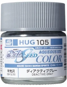 Mr Hobby -Gunze AQUEOUS GUNDAM COLOR (10ml) DEACTIVE GRAY - Mr Hobb...