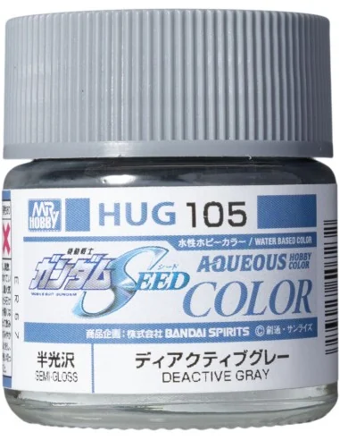 Mr Hobby -Gunze AQUEOUS GUNDAM COLOR (10ml) DEACTIVE GRAY - Mr Hobb...