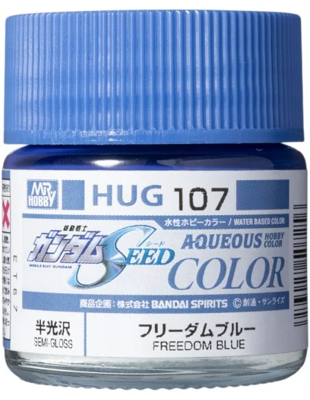 Mr Hobby -Gunze AQUEOUS GUNDAM COLOR (10ml) FREEDOM BLUE - Mr Hobby...