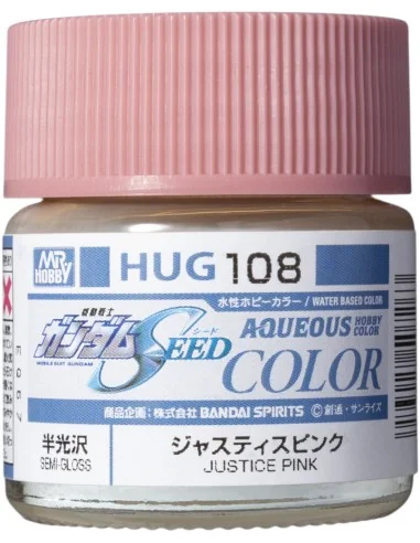 Mr Hobby -Gunze AQUEOUS GUNDAM COLOR (10ml) JUSTICE PINK - Mr Hobby...