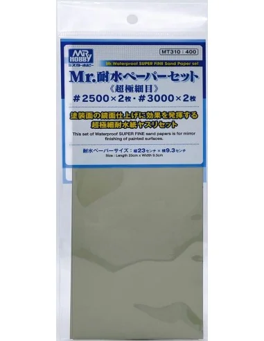 Mr Hobby -Gunze Mr. Waterproof Sand Paper Set (Super Fine) 2500x2pc...