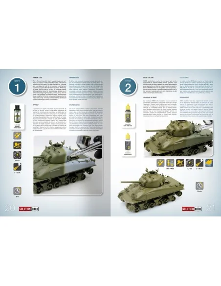 SOLUTION BOOK 22 - How to Paint WWII ETO vehicles - MULTILINGUAL BO...