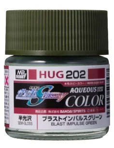 Mr Hobby -Gunze AQUEOUS GUNDAM COLOR (10ml) BLAST IMPULSE GREEN - M...