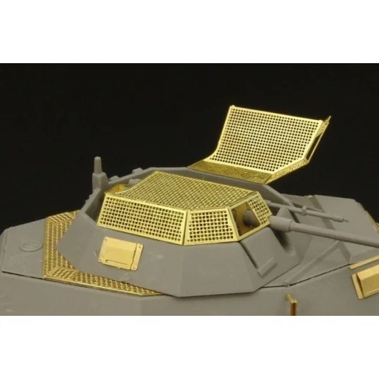 Sd Kfz 222 grills, 1/48 - Hauler HLX48249