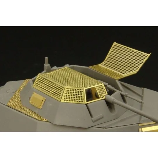 Sd Kfz 222 grills, 1/48 - Hauler HLX48249