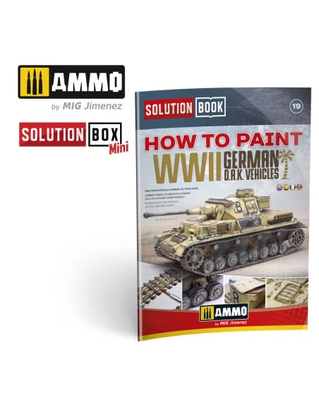 SOLUTION BOOK 19 - How to Paint WWII German D.A.K .Vehicles - (Mult...