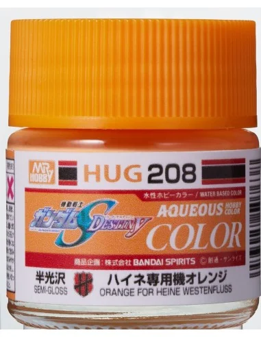 Mr Hobby -Gunze AQUEOUS GUNDAM COLOR (10ml) ORANGE FOR HEINE WESTEN...