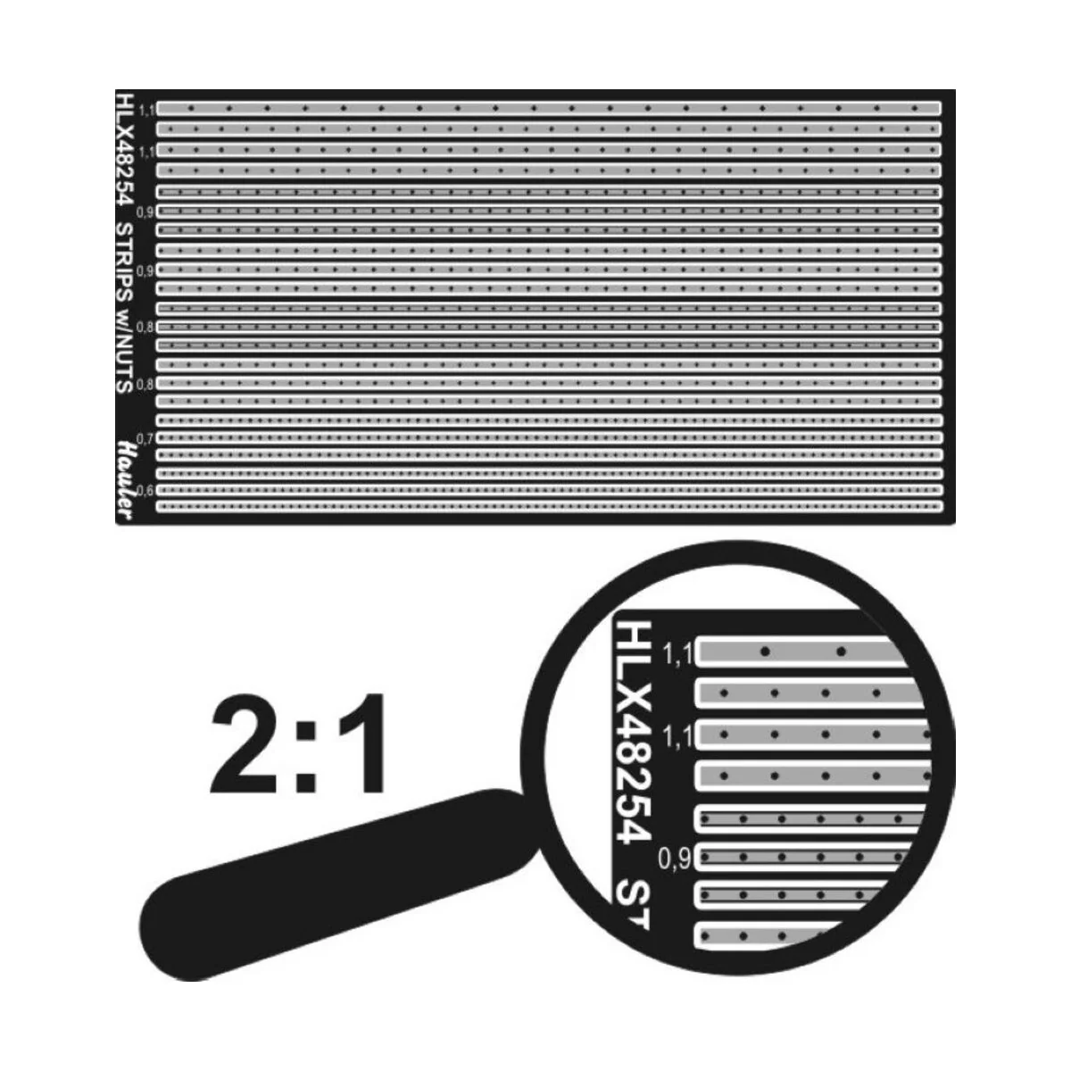 STRIPS w-nuts 0,6-1,1mm - Hauler HLX48254