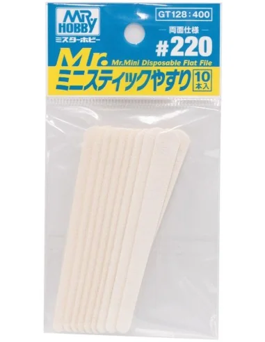 Mr Hobby -Gunze Mr. Mini Disposable Flat File 220 - Mr Hobby - Gunz...