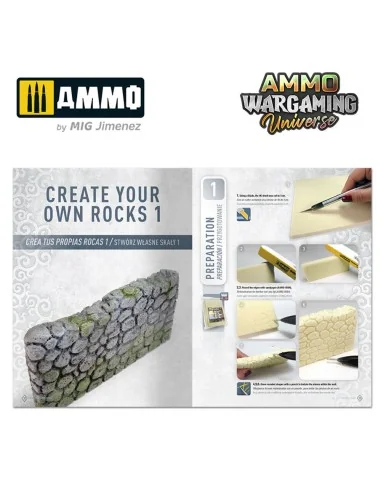 AMMO WARGAMING UNIVERSE Book 11 – Create your own Rocks (Multilingu...